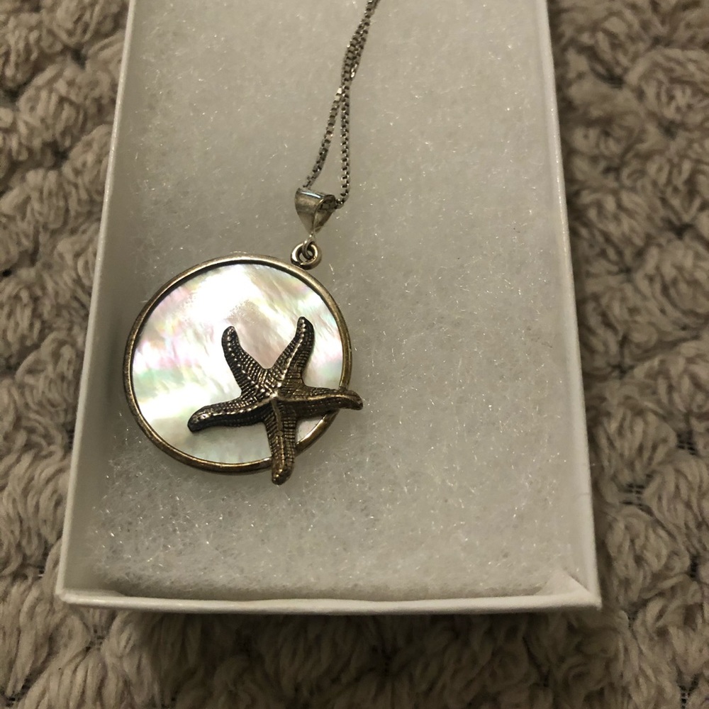 Sea Star and Abalone Necklace